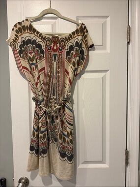 Cinched waist Boho dress